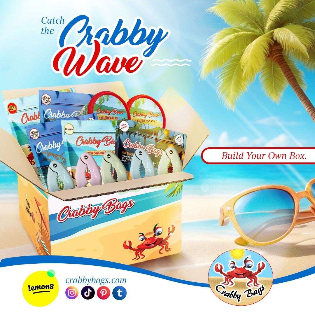 Build Your Own Crabby Box with 25% discount, select 5 products, customizable bundle.