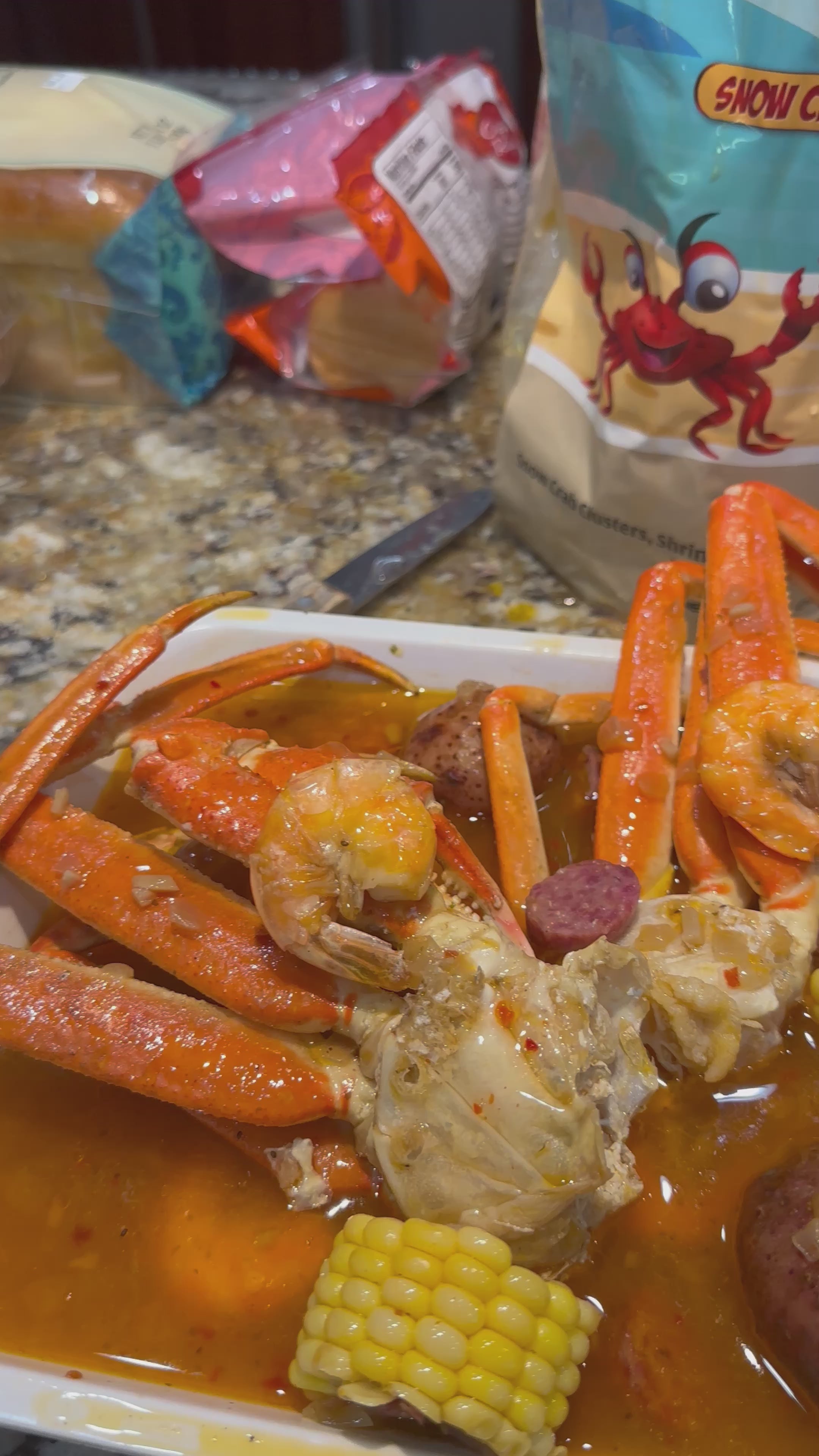 Frozen Seafood Boil in a bag