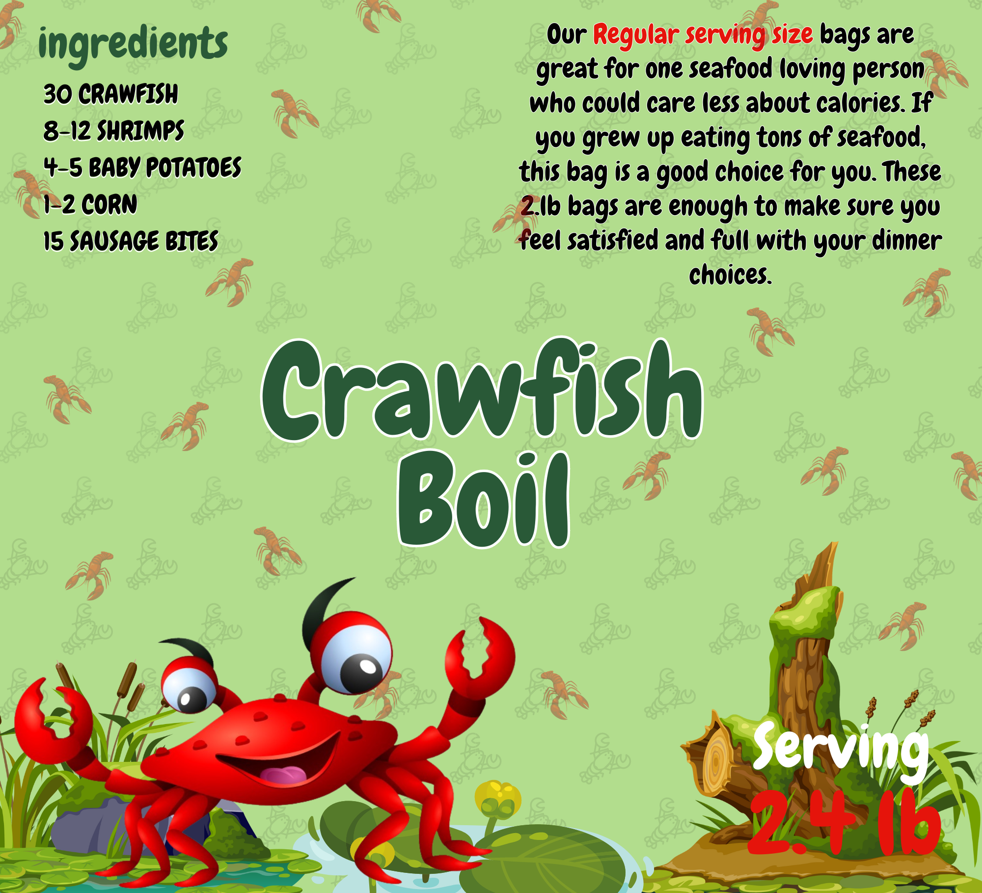 Authentic crawfish recipe