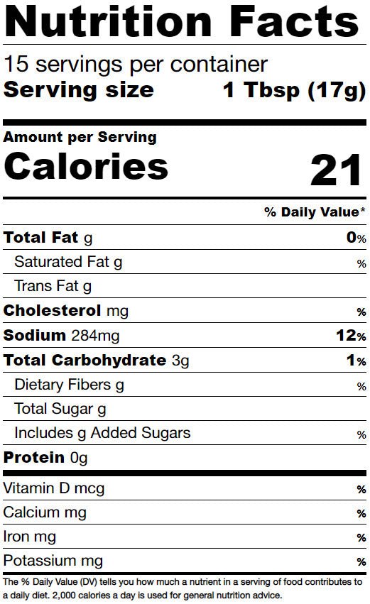 Nutrition Facts 21 servings per container