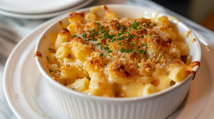 Crabby Bags Truffle Mac and Cheese 