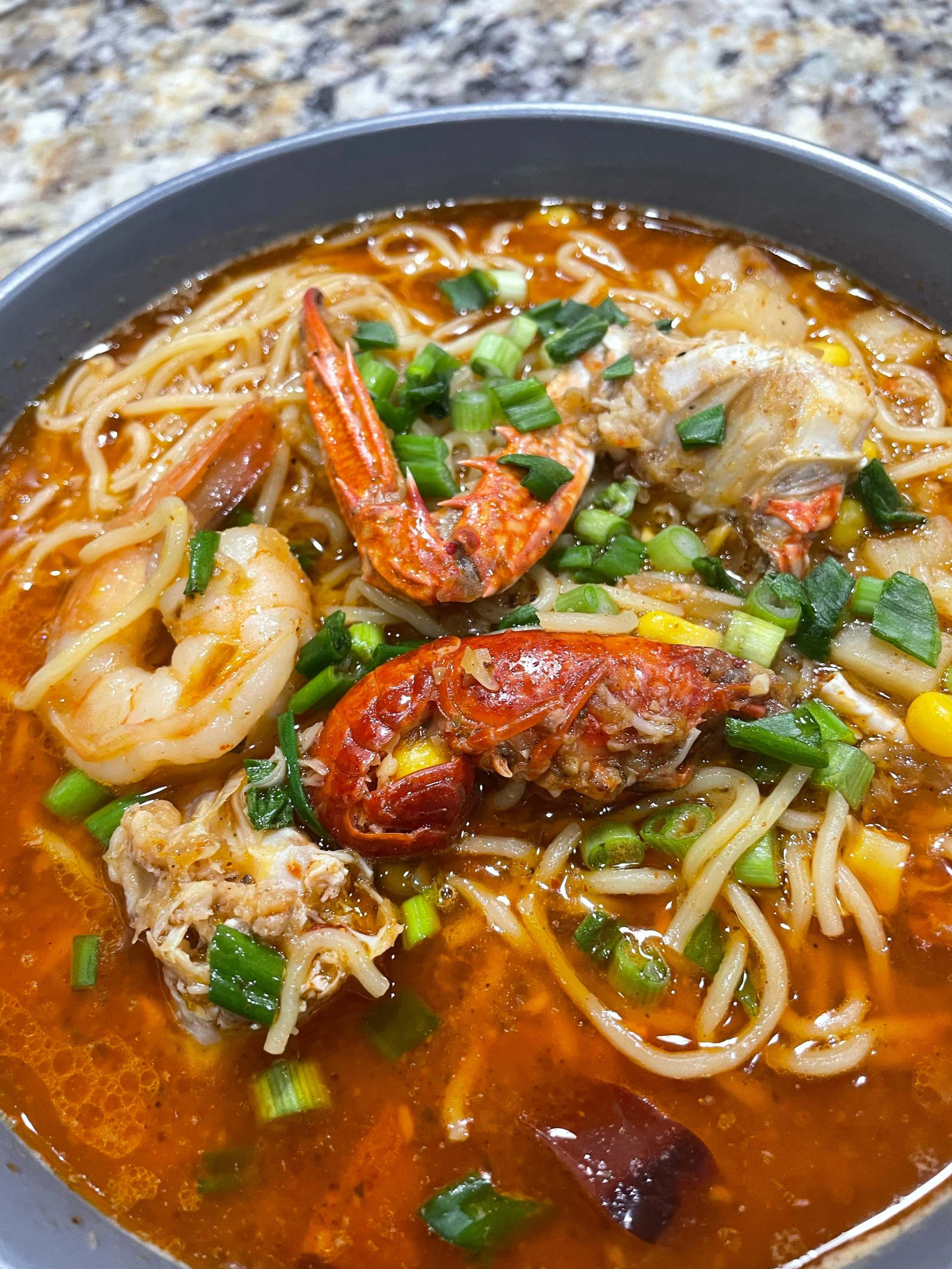 Crab and shrimp soup
